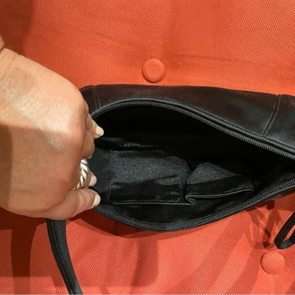 Purse Vintage Rhinestone Buckle Satin Shoulder Bag - Picture 6 of 8